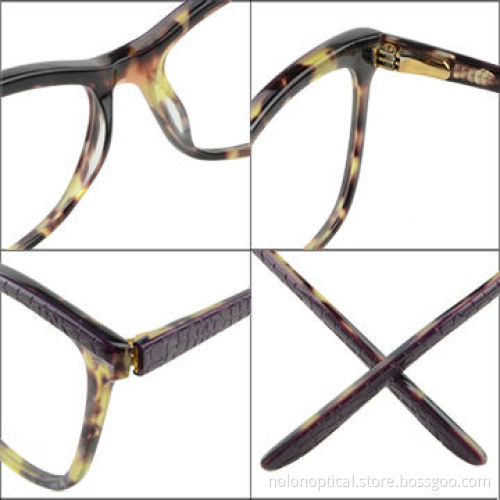 High quality designer handmade acetate glasses in black